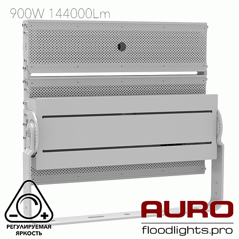 Мощный светодиодный прожектор AURO-PRO-FL-G2H-900