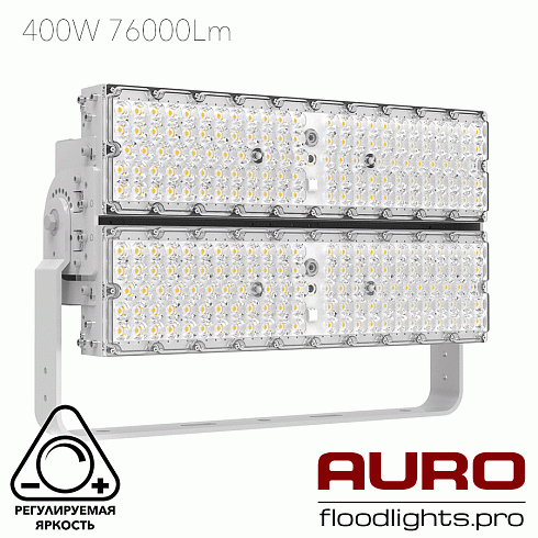 Мощный светодиодный прожектор AURO-PRO-FL-G2H-400