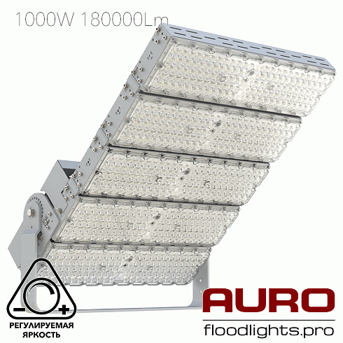 Мощный светодиодный прожектор AURO-PRO-FL-G2H-1000